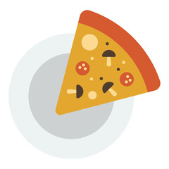 Food and cafe icon isolated on transparent background
