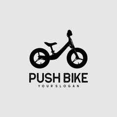 Push Bike Logo Design Vector