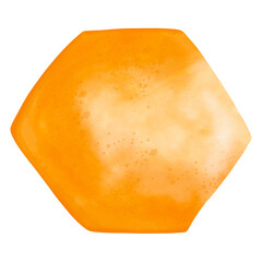 honeycomb watercolor illustration