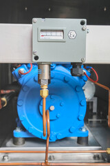 Explosion proof pressure indicator of an air handling unit