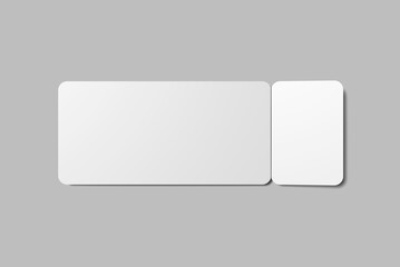 Blank Ticket Mockup