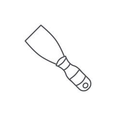 Scrap and Waste Material Scraper Construction Tools Equipment Device Icon Set Collection Black Line