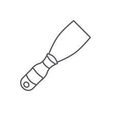 Scrap and Waste Material Scraper Construction Tools Equipment Device Icon Set Collection Black Line