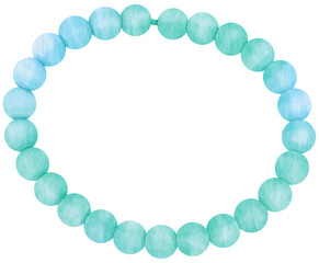Bracelet watercolor illustration