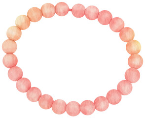Bracelet watercolor illustration