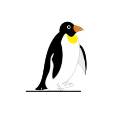 penguin on a white background