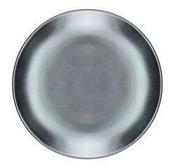 black dish plate on transparent background png file - obrazy, fototapety, plakaty
