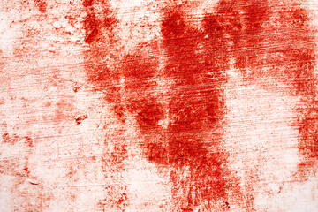 Scary wall for the background. walls are full of blood stains and scratches. - obrazy, fototapety, plakaty