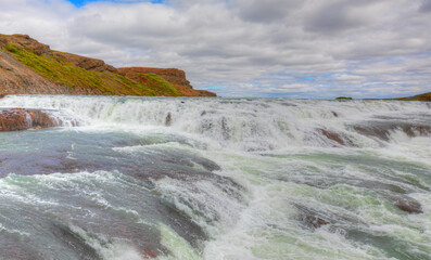 The Godafoss is a famous waterfall in Iceland - Godafoss waterfall attracts tourist to visit the Northeastern Region - Iceland
