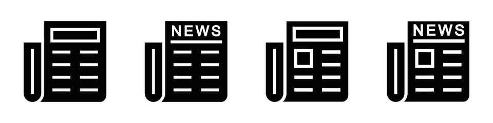 Newspaper icon. Magazine icon, Vector illustration