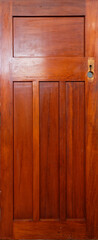 A beautiful old rimu panel door is waiting to be renovated