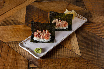 Handroll with tuna