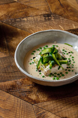 Pike perch fillet with cream sauce