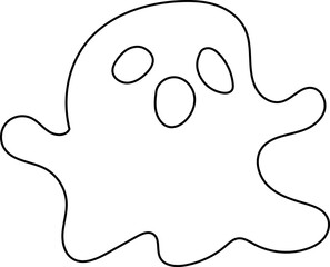 Cartoon Decoration, Halloween, Fun, Ghost, Witch, Illustration, Vector