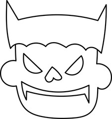 Cartoon Decoration, Halloween, Fun, Ghost, Witch, Illustration, Vector