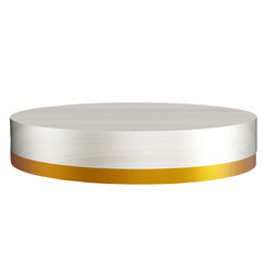 gold edged wooden podium Product display stand with wooden base