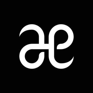 modern letter AE or EA monogram logo design