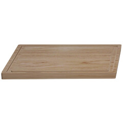 Wooden chopping board Wooden tray Light wood PNG 3d illustration