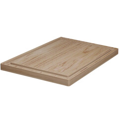 Wooden chopping board Wooden tray Light wood PNG 3d illustration
