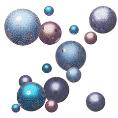 ball sparkles glossy bubble object holidays  celebration 3d illustration