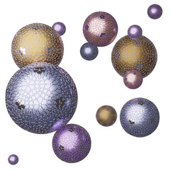 ball sparkles glossy bubble object holidays  celebration 3d illustration