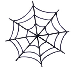 Halloween-spider-web watercolor