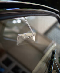 Fototapeta windshield window of old-timer car obraz