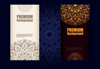 Premium and Luxury ornamental mandala background with arabic islamic east pattern style premium vector 