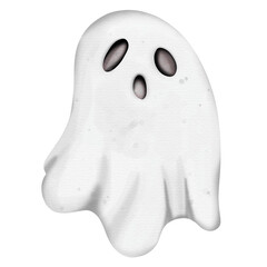 Halloween Ghost Watercolor