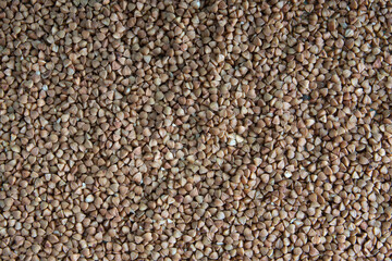 buckwheat texture background. Natural healty food, vegan diet.