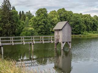 Obraz premium Pond in Hahnenklee in Harz, Germany