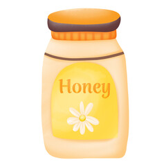honey-jar watercolor