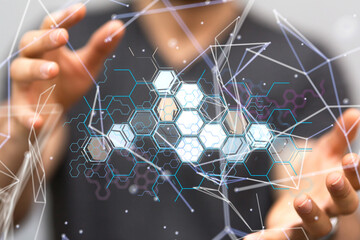 Technology background. Big data concept