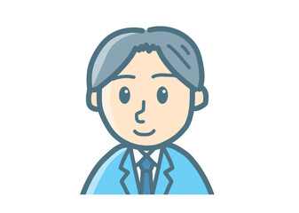 サラリーマンのバストアップ