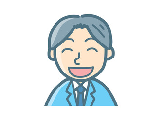 サラリーマンのバストアップ