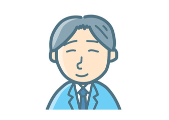 サラリーマンのバストアップ