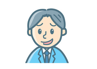 サラリーマンのバストアップ