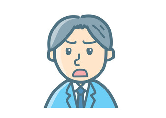 サラリーマンのバストアップ