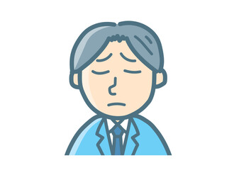 サラリーマンのバストアップ