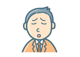 サラリーマンのバストアップ