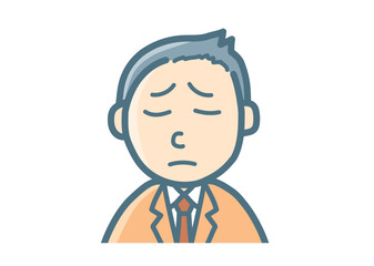 サラリーマンのバストアップ