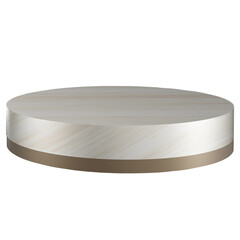 gold edged wooden podium Product display stand with wooden base