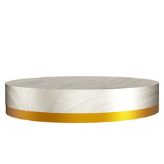 gold edged wooden podium Product display stand with wooden base