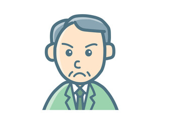 サラリーマンのバストアップ