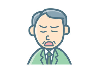 サラリーマンのバストアップ