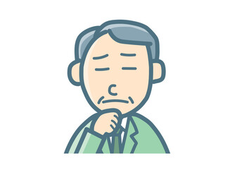 サラリーマンのバストアップ