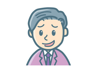 サラリーマンのバストアップ