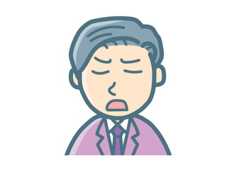 サラリーマンのバストアップ