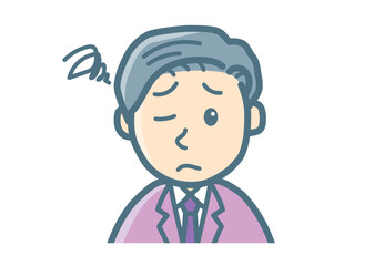 サラリーマンのバストアップ