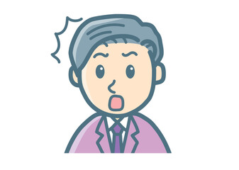 サラリーマンのバストアップ